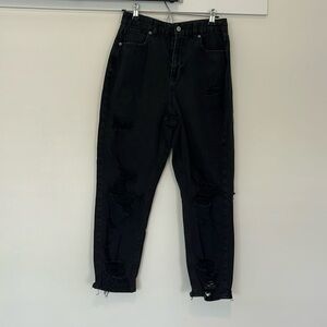 American Eagle Distressed high rise Black Jeans Women’s 10